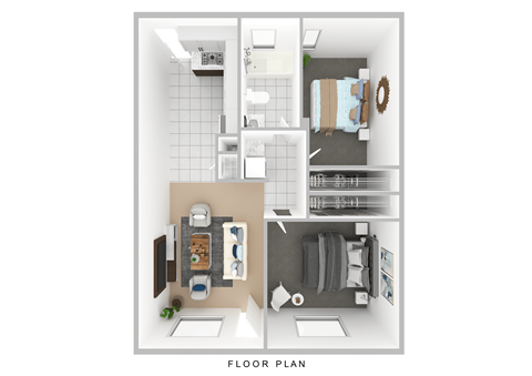 a 1 bedroom floor plan  the residences at sawmill crossings  apartment
